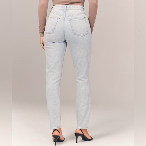 Abercrombie & Fitch The Skinny High Rise Curve Love Jeans Size 27 4 Light Wash - Picture 6 of 16